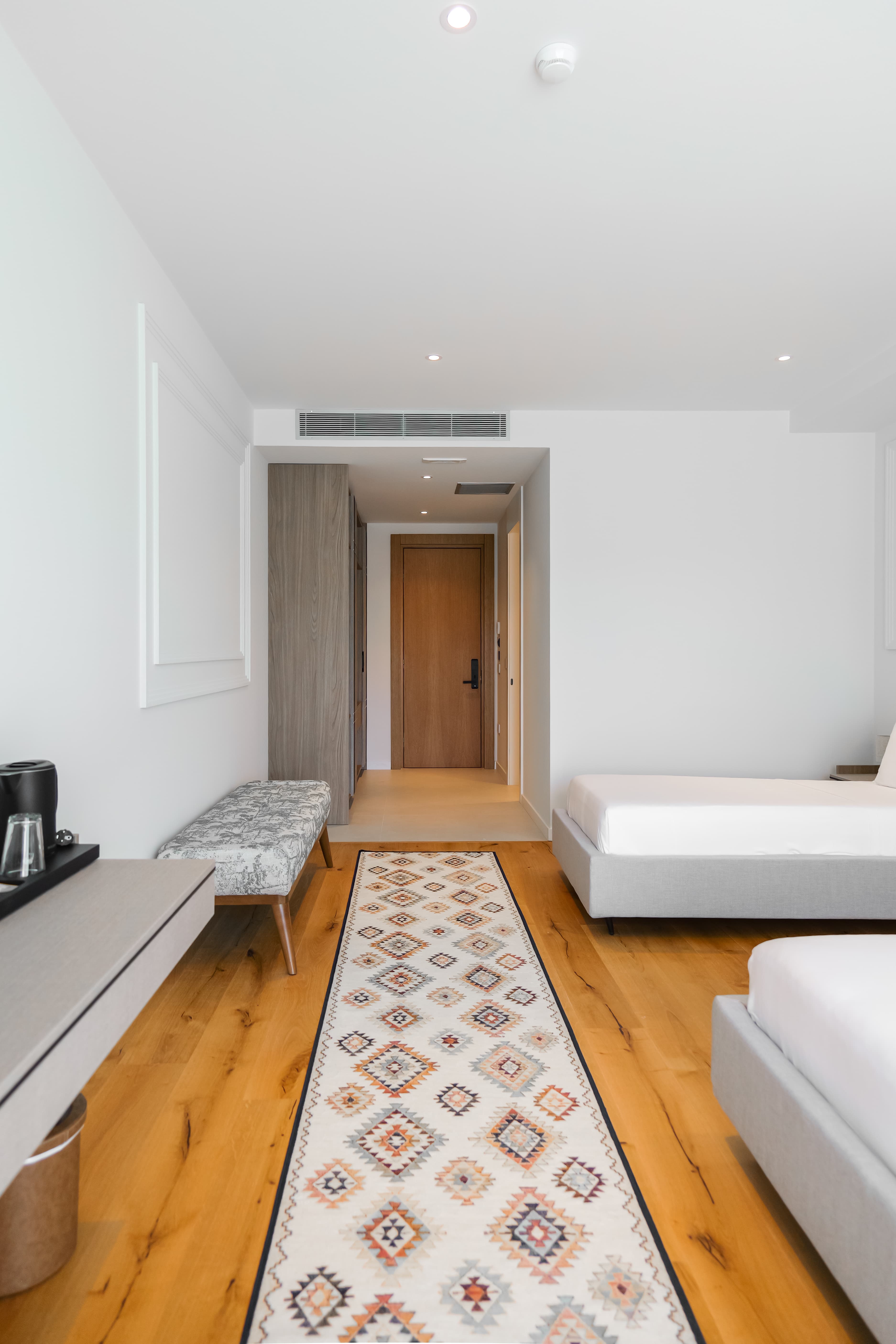 Elegant double room atmosphere for travelers